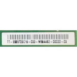 T-CON PARA TV SONY / NUMERO DE PARTE 5585T09C16 / 85T09 C0V CTRL / 033 / M564482 / 00020-03 / PANEL HDAS085DTU02 / MODELO XBR-85Z8H